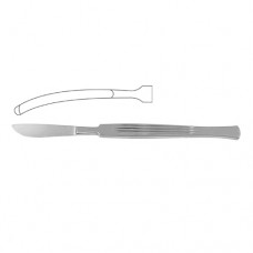 Dissecting Knife / Opreating Knife Sickle Shaped - Blunt - Fig. 46 Stainless Steel, 14 cm - 5 1/2"